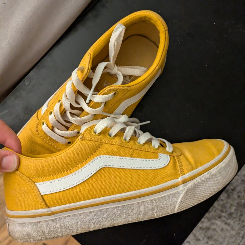 Women's size 7.5 Mustard Vans